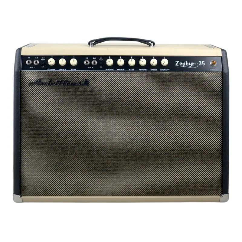 Achillies Zephyr 35 Combo Amp — 1X12" + 1X10" Speaker Configuration (Black/Tan) 1
