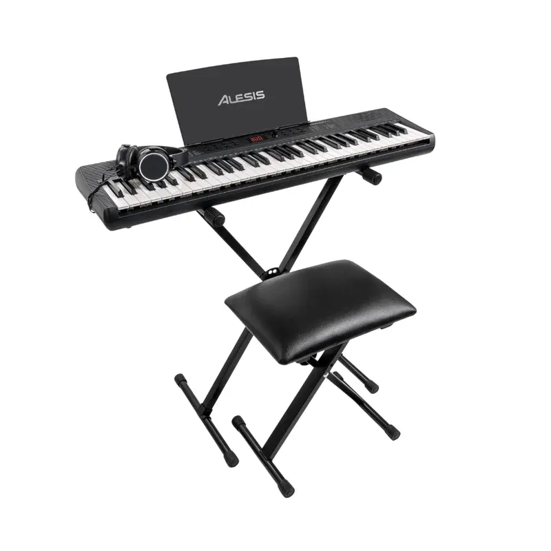 Alesis Harmony 61 Mk4 Portable 61-Key Keyboard With Starter Accessory Bundle 1