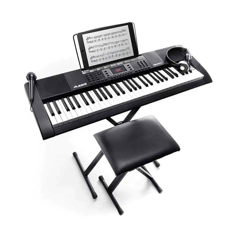 Alesis Melody 61 Mkii – 61-Key Portable Keyboard With Built-In Speakers And Starter Pack 1