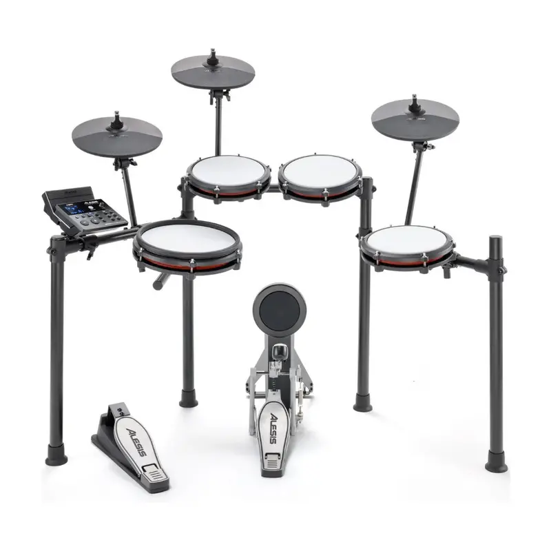 Alesis Nitro Max Mesh-Head Electronic Drum Kit – Full 8-Pad Setup 1