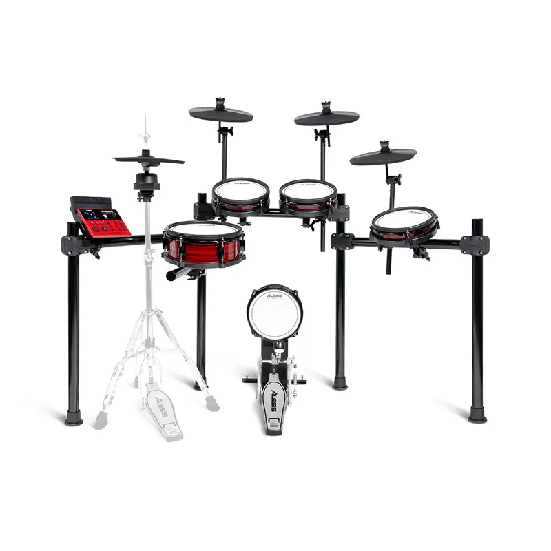 Alesis Nitro Ultimate 9-Piece Professional Electronic Drum Kit With Mountable Hi-Hat & Bluetooth Connectivity 1