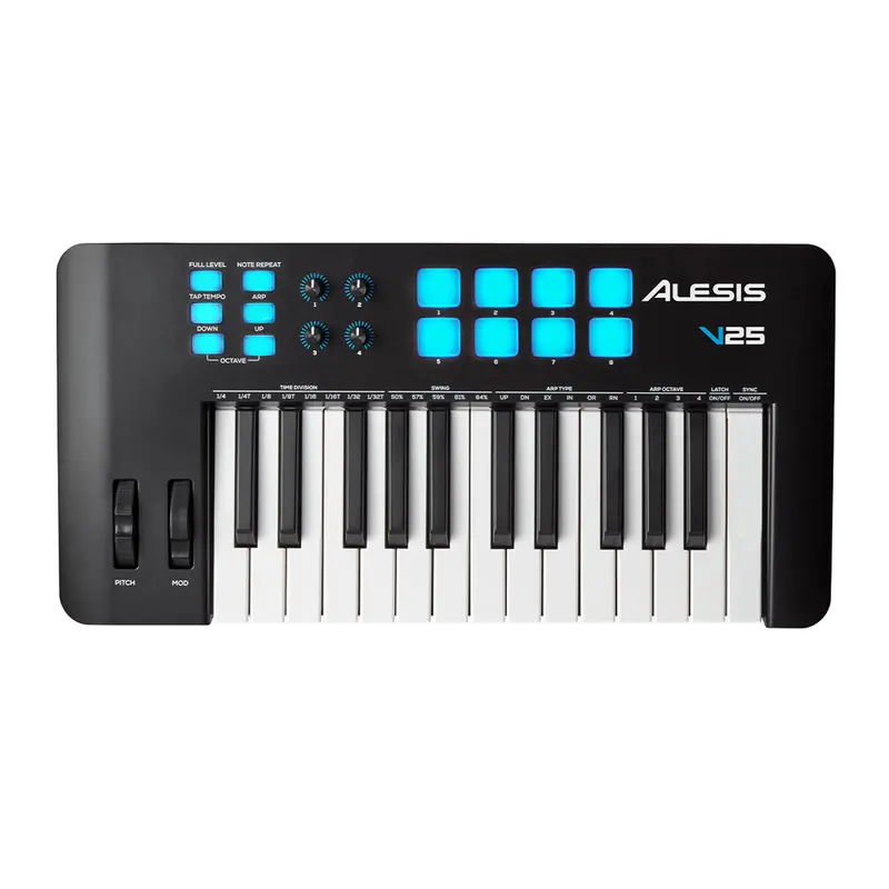 Alesis V25 Mkii – 25-Key Velocity-Sensitive Midi Keyboard Controller 1