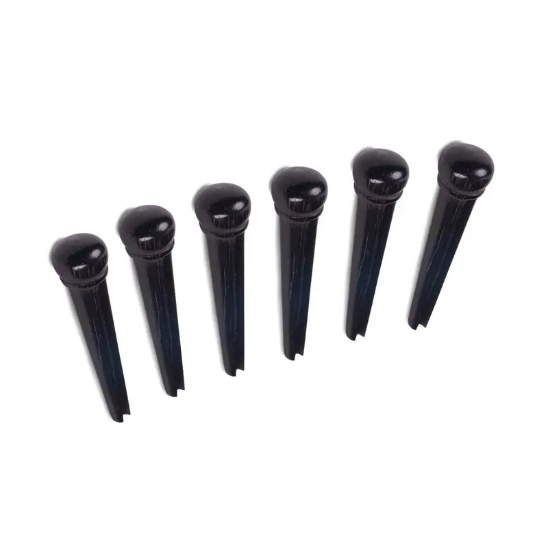 Ams Gpk455 Ebony Bridge Pins For Acoustic Guitars 1