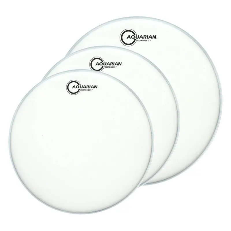Aquarian Response 2 Coated Tom Pack – 12", 13", And 16" Sizes 1