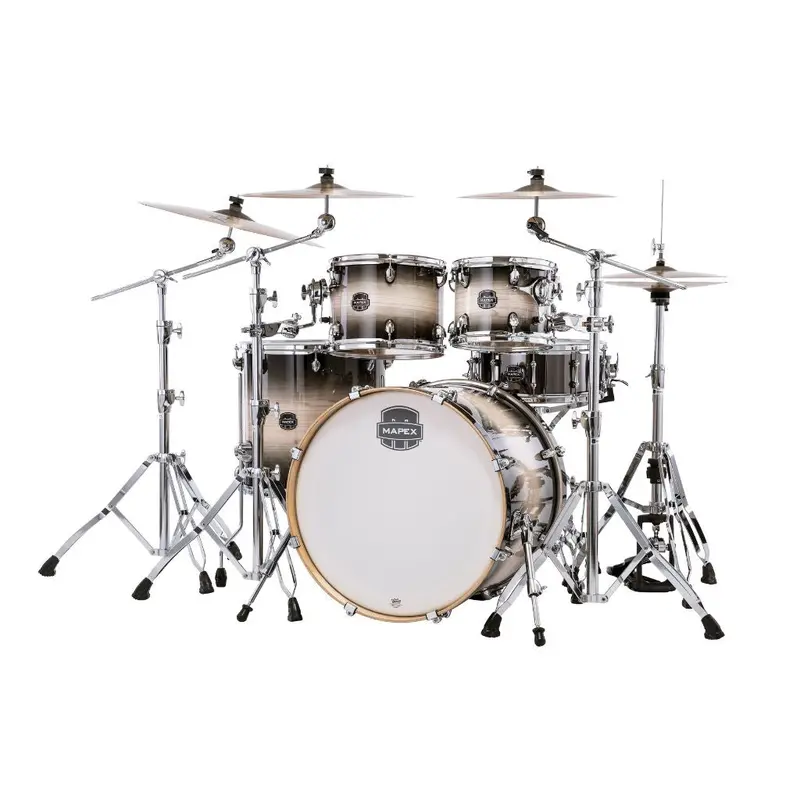 Armory Rock Shell Drum Set – 5-Piece Black Burst Finish 1