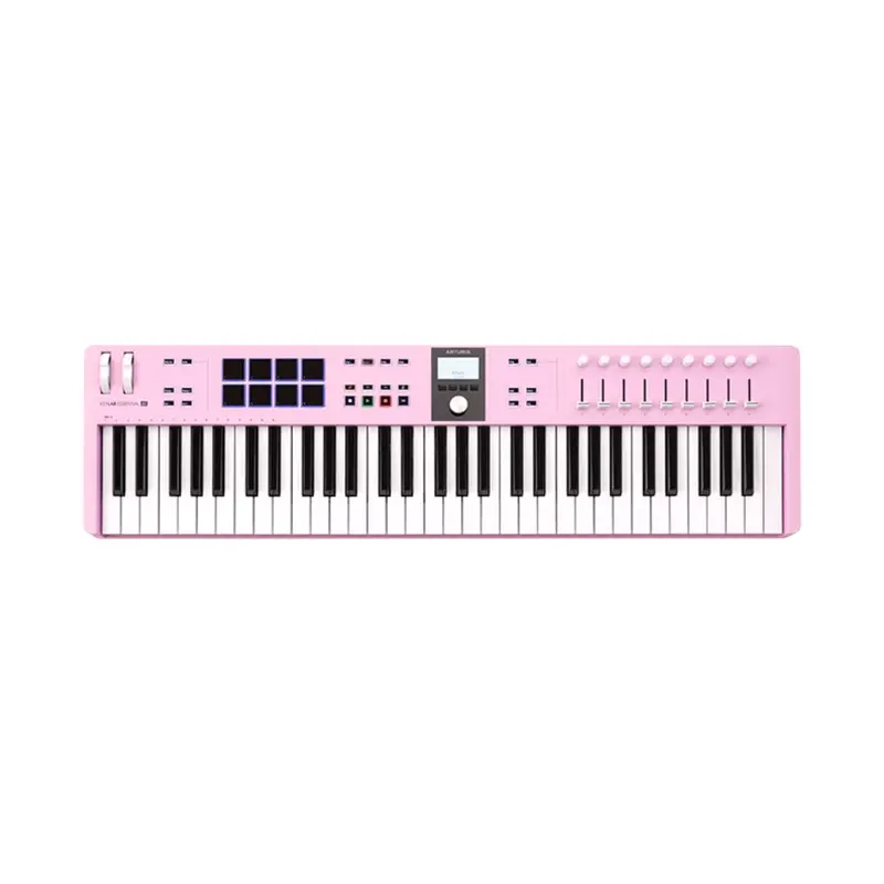 Arturia Keylab Essential Mk3 61-Key Midi Keyboard Controller In Rose Quartz 1