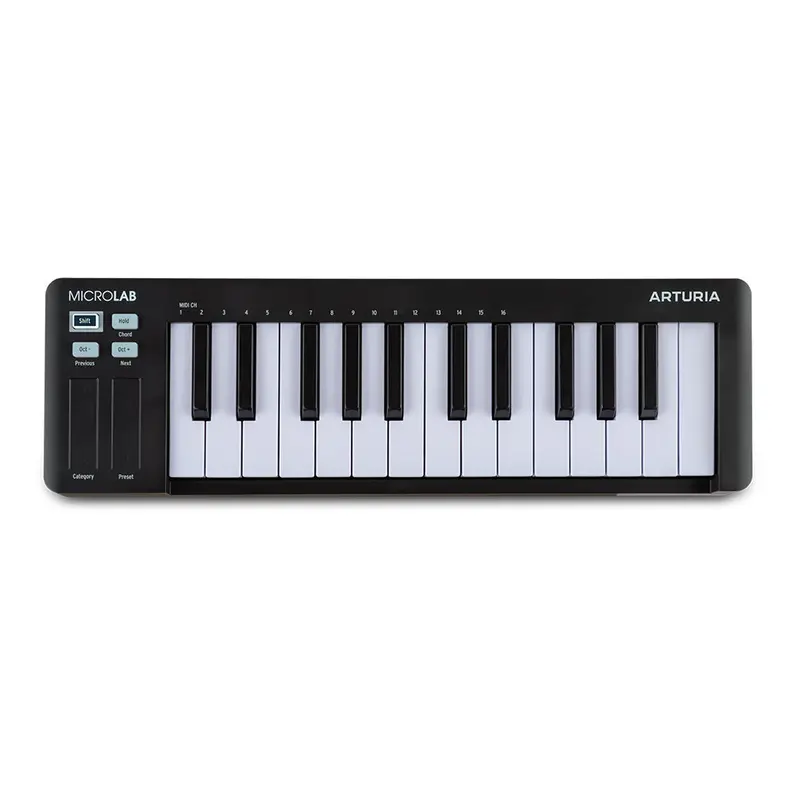 Arturia Microlab 3 – 25-Key Black Midi Keyboard Controller 1