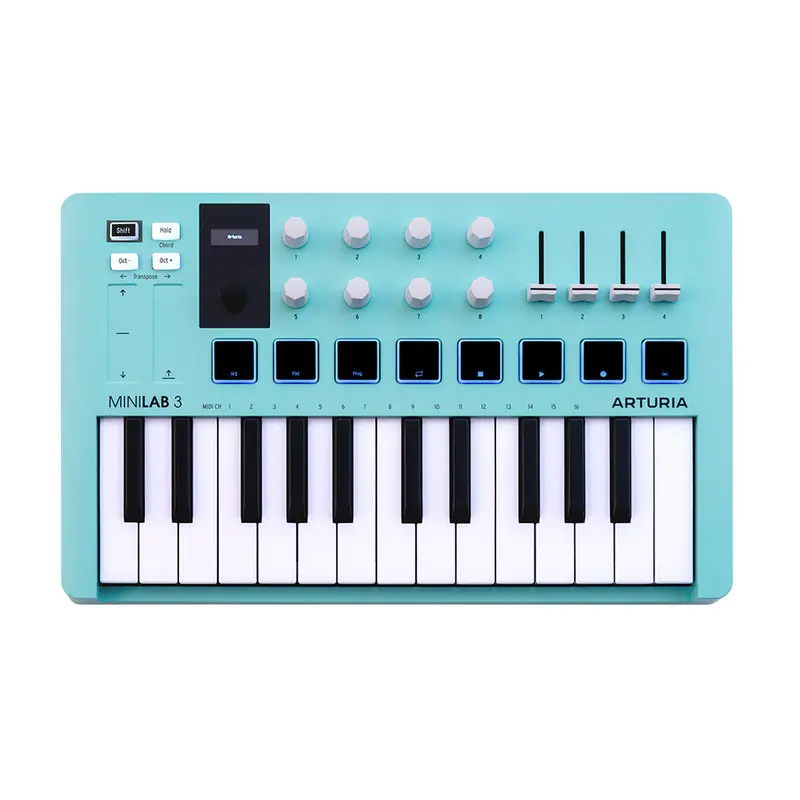 Arturia Minilab 3 25-Key Midi Controller – Aquamarine Limited Edition 1
