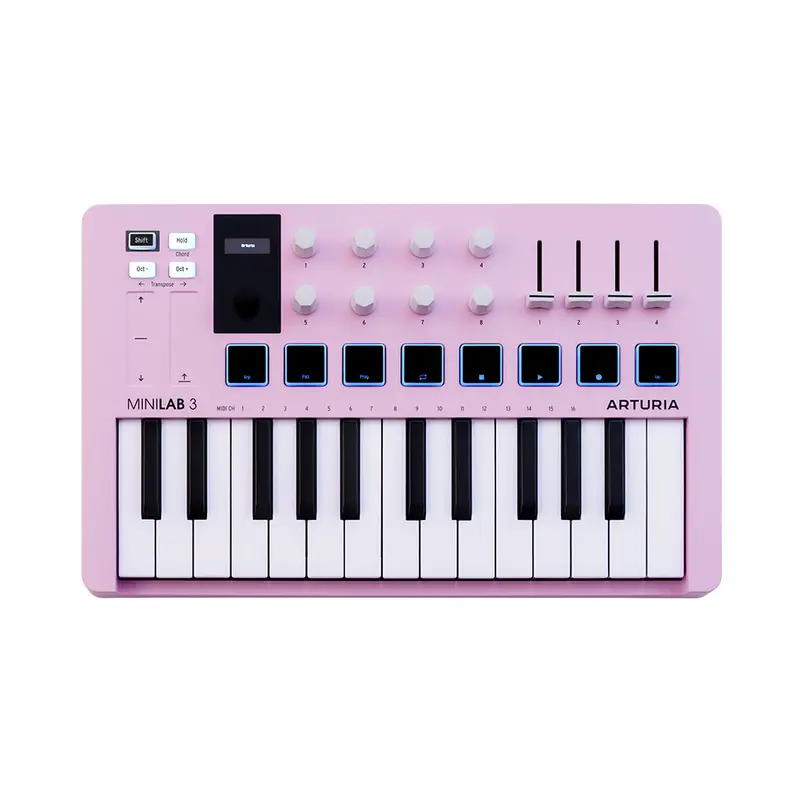 Arturia Minilab 3 25-Key Midi Controller – Rose Quartz Limited Edition 1
