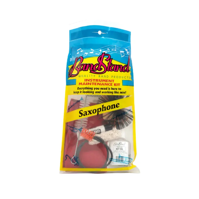 Bandstand Complete Saxophone Care Kit – Swab, Brush & Polish Set 1
