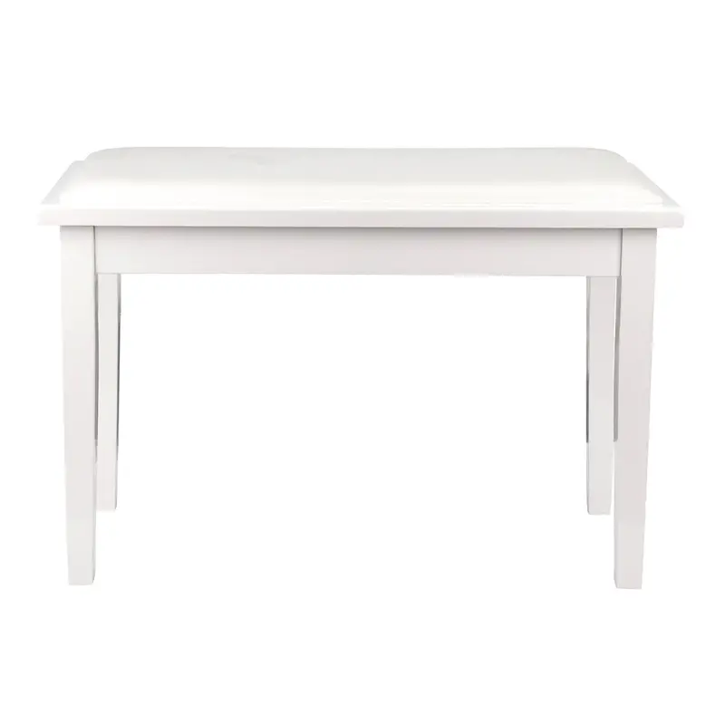 Beale Bpb110 White Duet Piano Bench – Integrated Storage Compartment 1