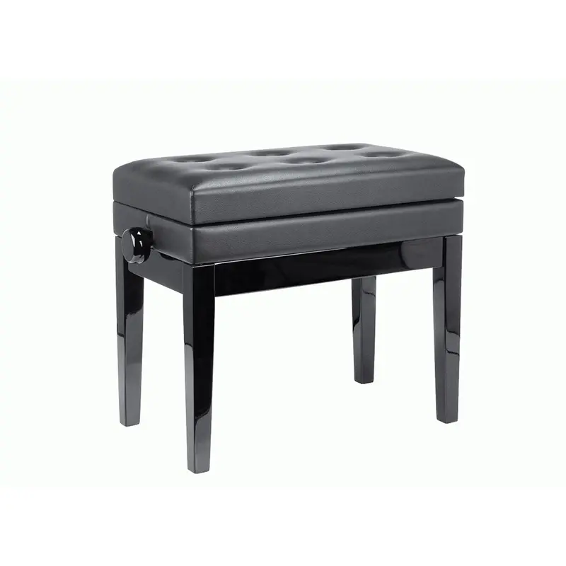 Beale Bpb220Bk Upholstered Piano Bench With Storage Compartment 1