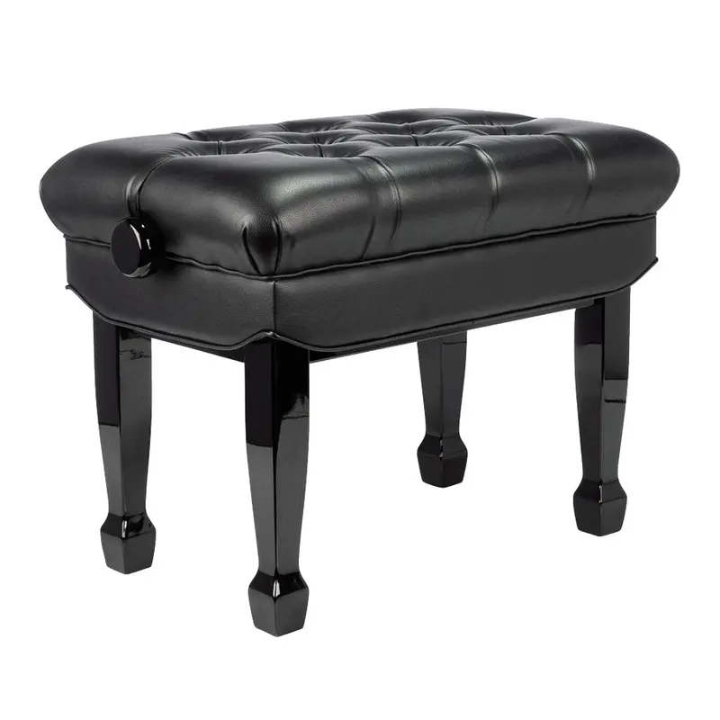 Beale Bpb330 Black Deluxe Grand Piano Bench – Plush Upholstery 1