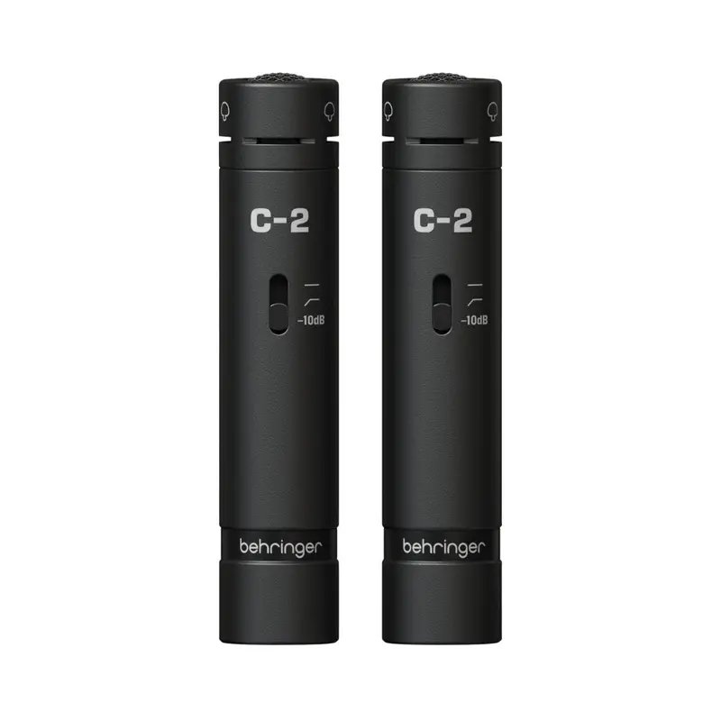 Behringer C-2 Dark Edition Matched Pair Of Studio Condenser Microphones 1