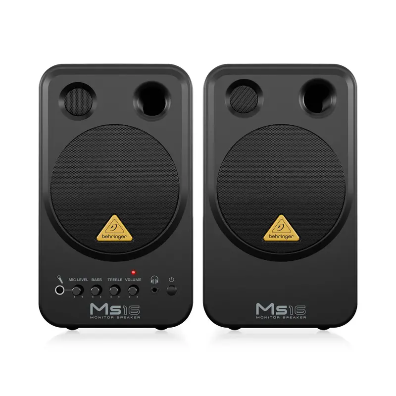 Behringer Ms16 Active Multimedia Speaker Pair – 16W Rms Per Channel 1