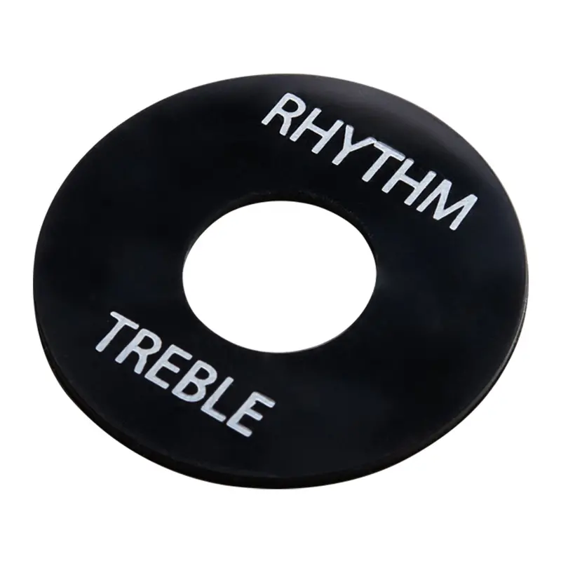 Black Gibson Toggle Switch Washer With White Imprint – Guitar Accessory 1