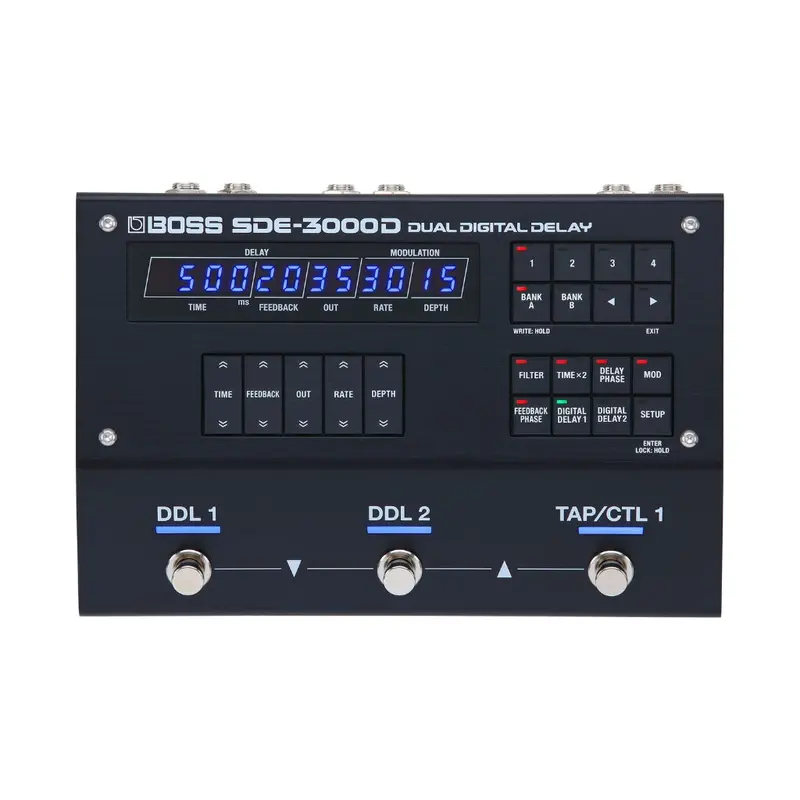 Boss Sde-3000D Dual Digital Delay Pedal – Stereo Effects Processor With Tap Tempo 1