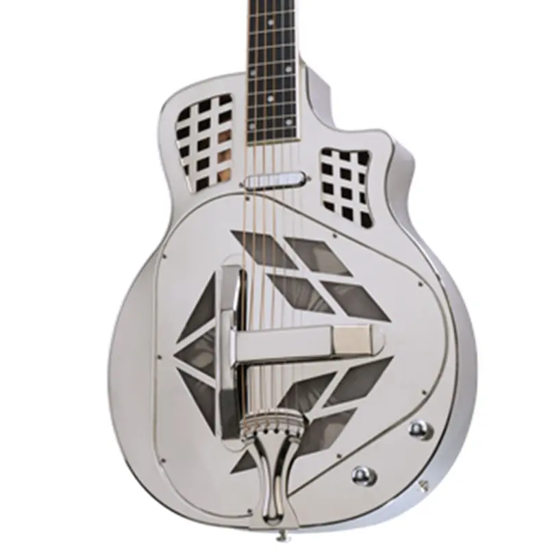 Bourbon Street Bell Brass Cutaway Guitar With Polished Nickel Hardware 1