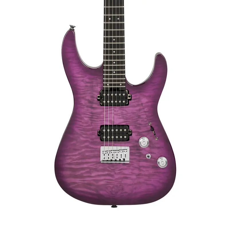 Charvel Pro-Mod Plus Dk24 Hh Ht Electric Guitar – Violet Radiance Quilt Maple Finish 1