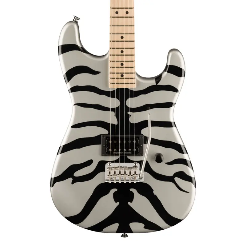 Charvel Super Stock Sd1 H 2Pt M Electric Guitar – Silver Bengal Finish, Maple Fingerboard 1
