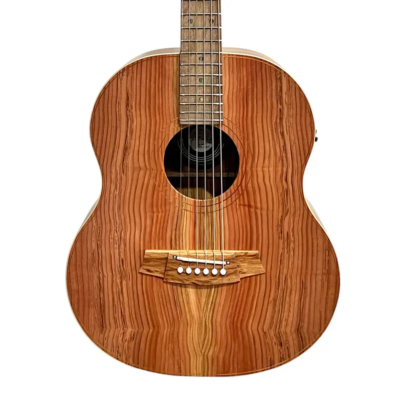 Cole Clark Ll2E Mini Acoustic Guitar — Left-Handed Redwood/Blackwood 1