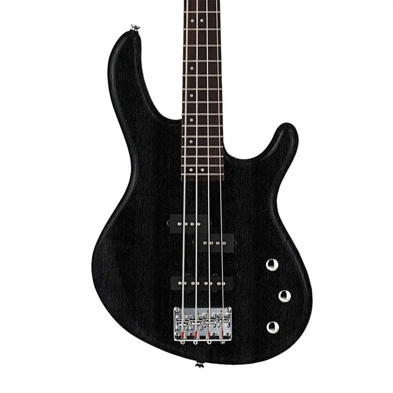 Cort Action Pj Opb Solid-Body Electric Bass – Open-Pore Black Finish 1