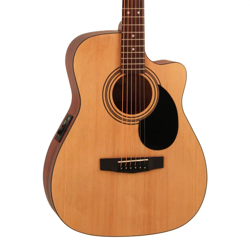 Cort Af515Ce Concert-Body Acoustic-Electric Guitar With Gig Bag 1