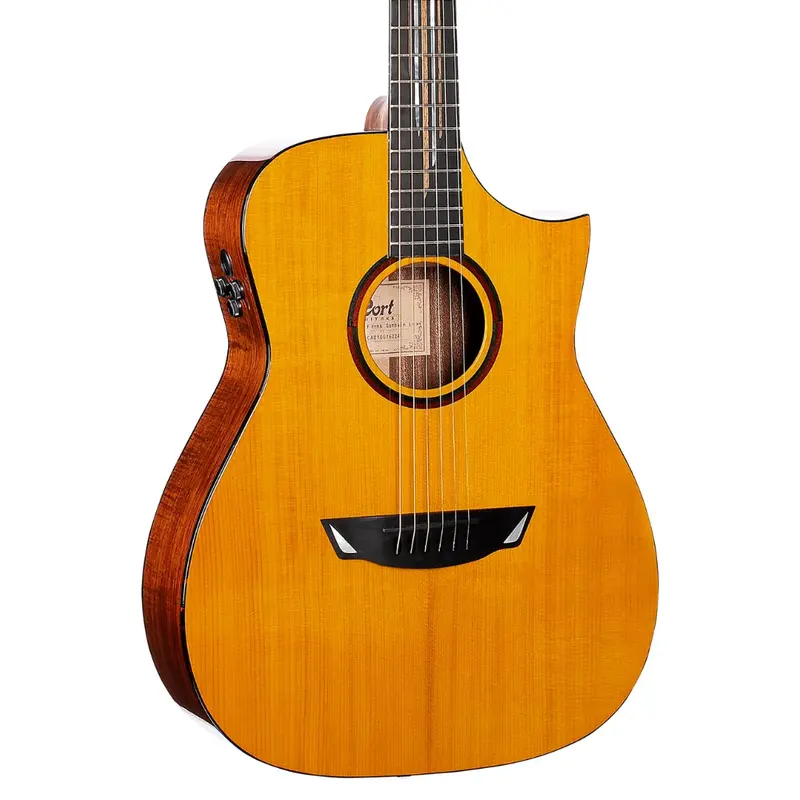 Cort Frank Gambale Luxe Ii Signature Acoustic Guitar – Natural Finish With Hardshell Case 1