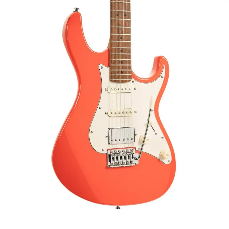 Cort G200Se Hss Electric Guitar – Roasted Maple Neck, Scarlett Red Finish 1