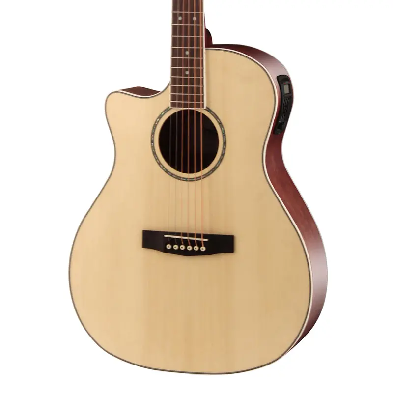 Cort Ga-Medx Left-Handed Grand Auditorium Acoustic Guitar – Open Pore Natural 1