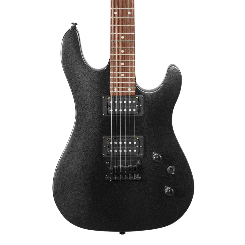Cort Kx100 Solid-Body Electric Guitar – Black Metallic Finish 1