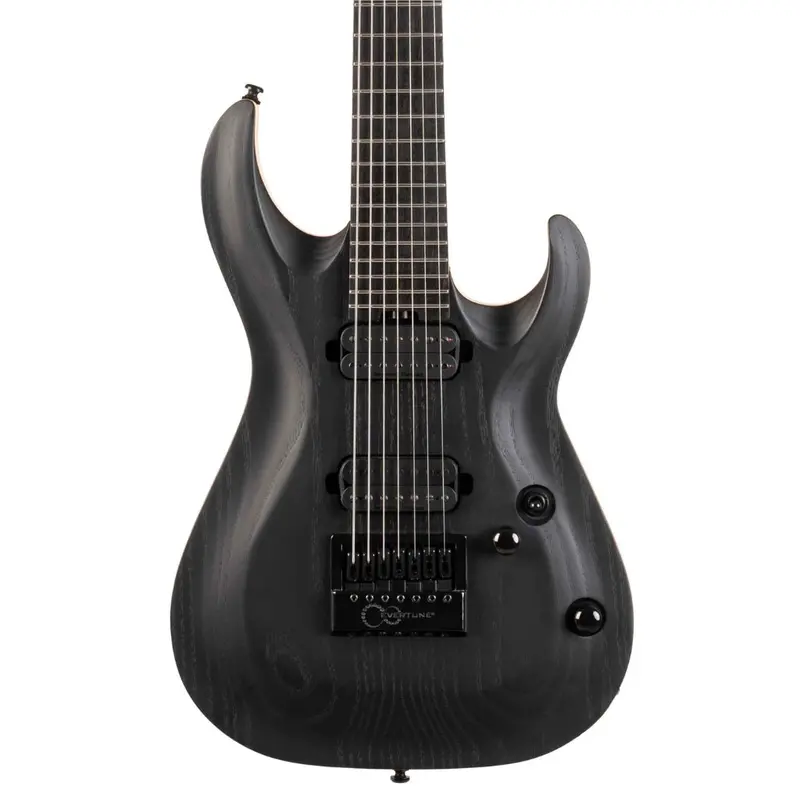 Cort Kx707 Evertune 7-String Guitar In Open-Pore Black With Accessory Bag 1