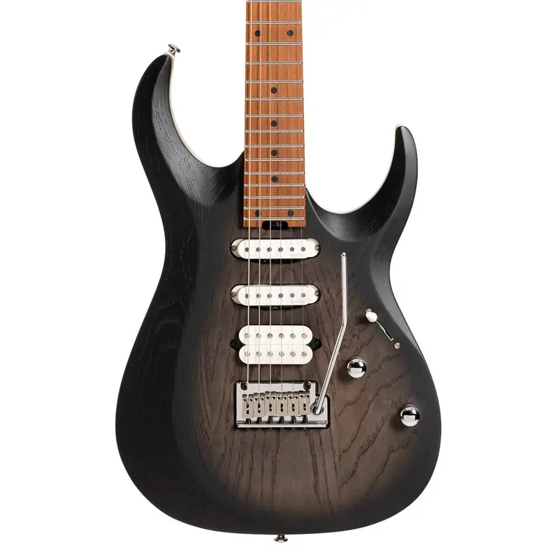 Cort X700 Triality Open-Pore Black Burst Electric Guitar With Carry Bag 1