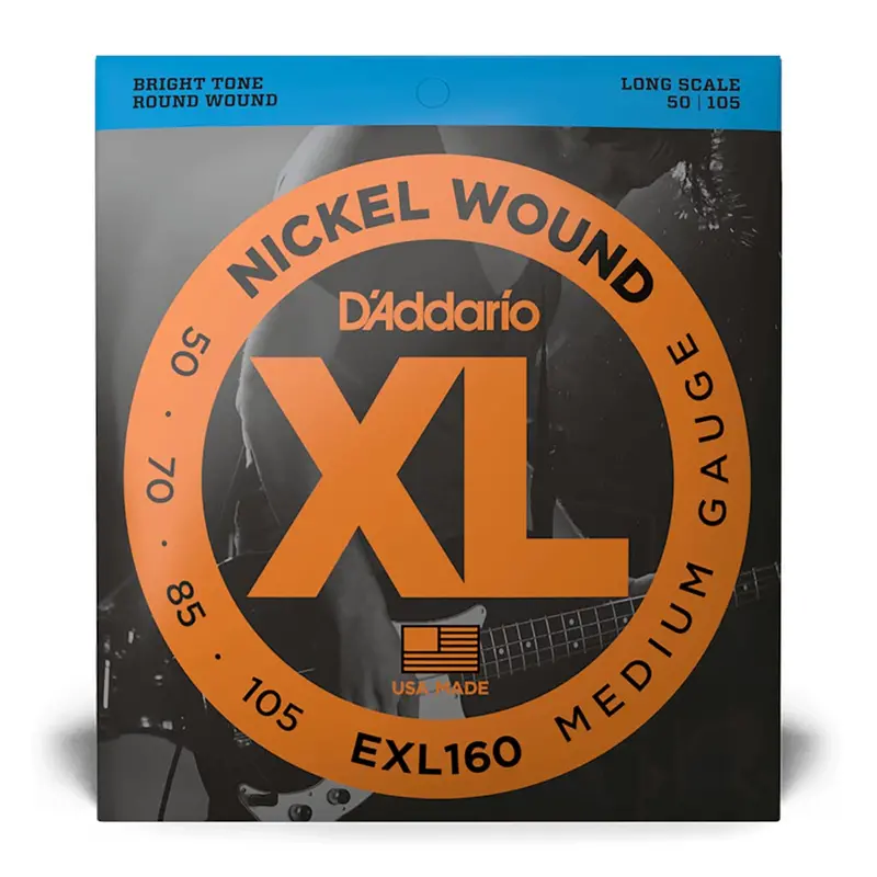 D'Addario Exl160 Bass Strings — Long Scale, Light Gauge (50–105) 1