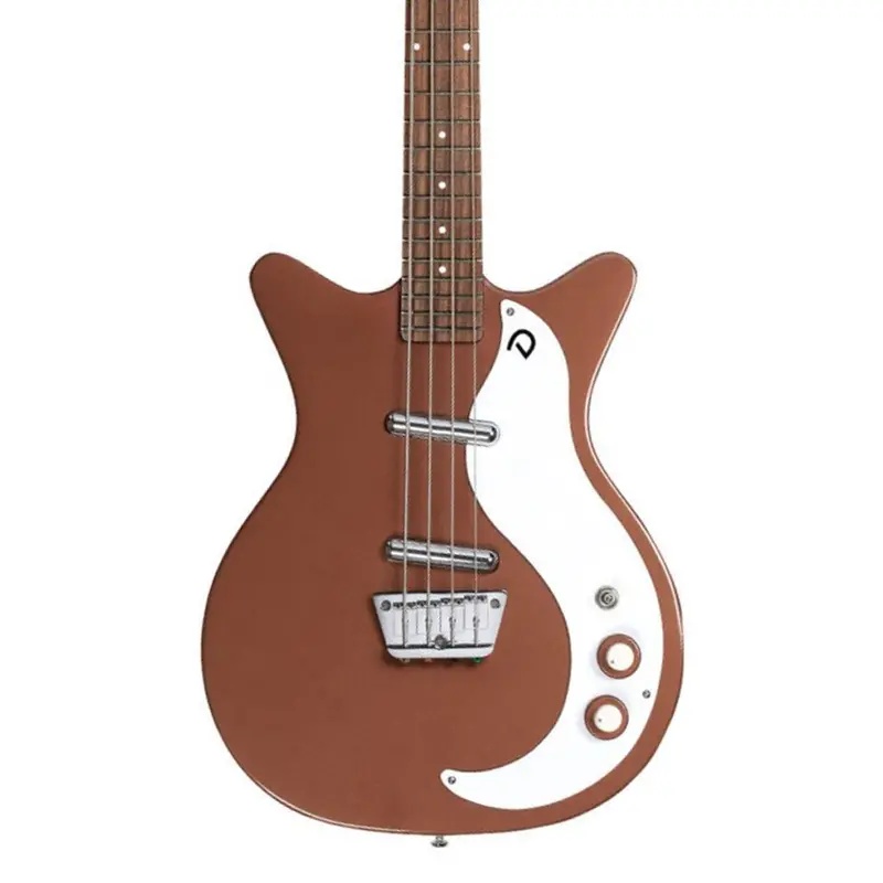 Danelectro '59 Short Scale Bass Guitar – Copper Metallic Finish 1