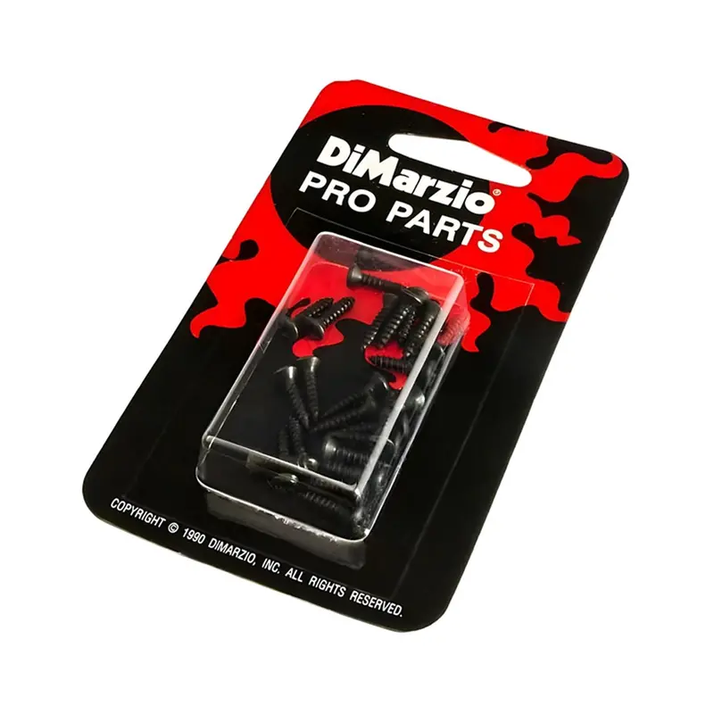 Dimarzio Black Screw Pack – 24-Piece Scratchplate & Backplate Mounting Kit 1