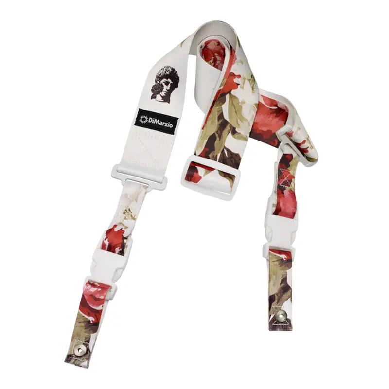 Dimarzio Dd2247 Polyphia Floral Muse Locking Guitar Strap In White 1