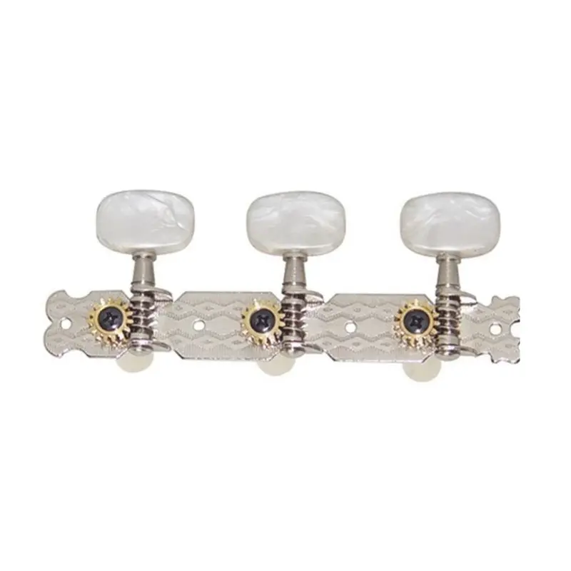 Dr. Parts 601 Classical Guitar Machine Heads – Nickel-Plated Tuners 1