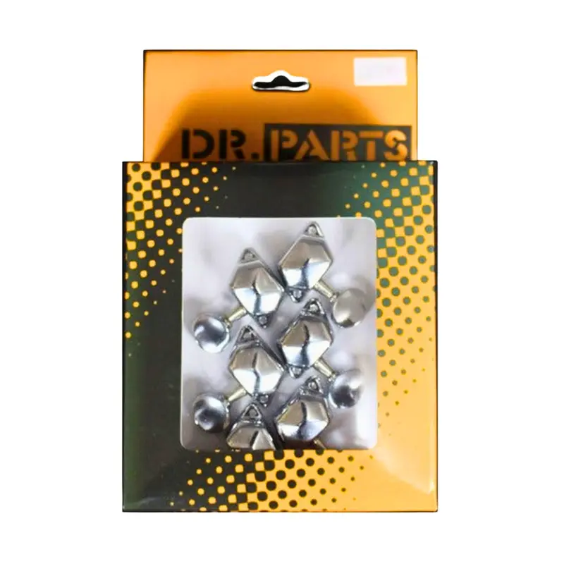 Dr Parts 645 Chrome Vintage Round Button Machine Heads – 6-Piece Set 1