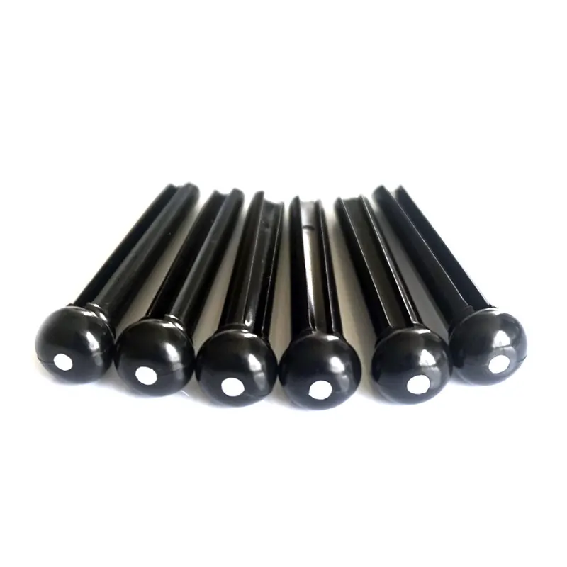 Dr. Parts Black Bridge Pin Set For Acoustic Guitars 1