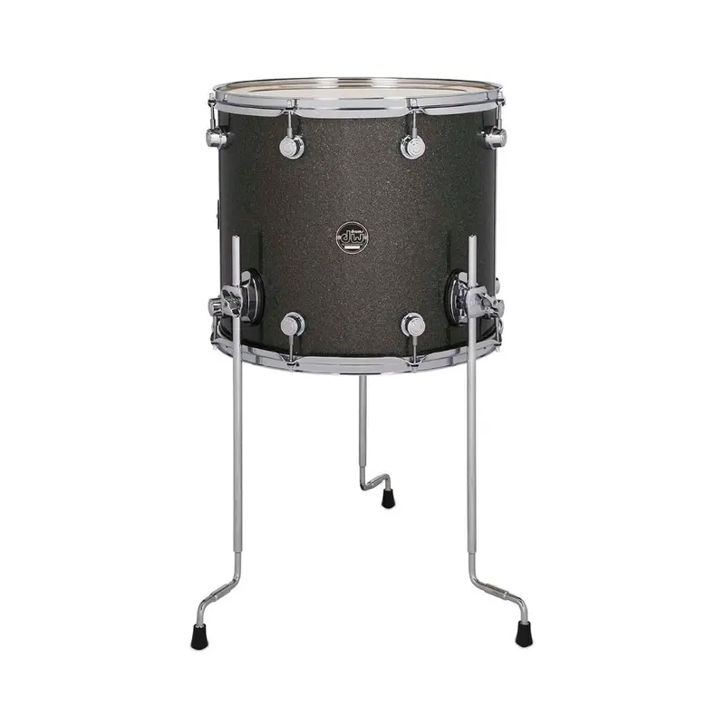 Dw 14"×16" Performance Floor Tom – Pewter Sparkle Finish 1
