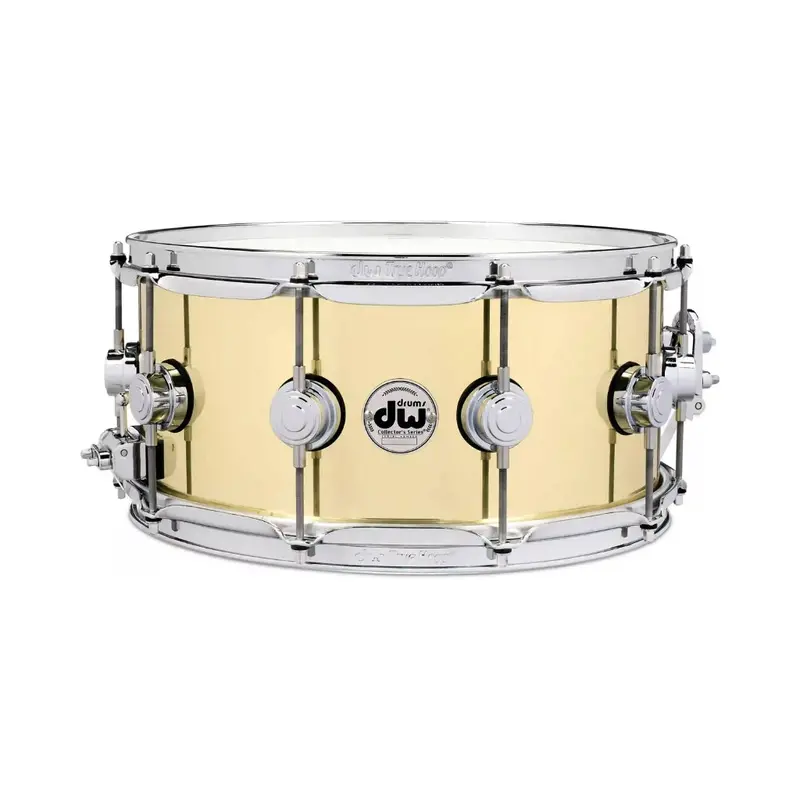 Dw Collector'S Series 14" × 6.5" Polished Brass Snare Drum 1