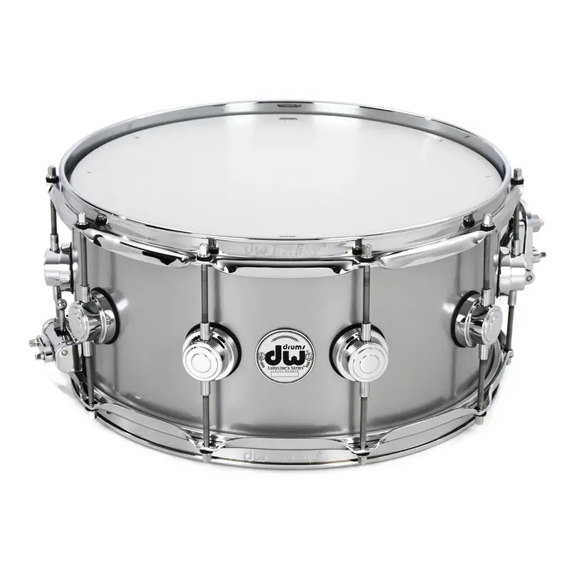 Dw Collector'S Series 14"X6.5" Aluminum Shell Snare Drum – Chrome Hardware 1
