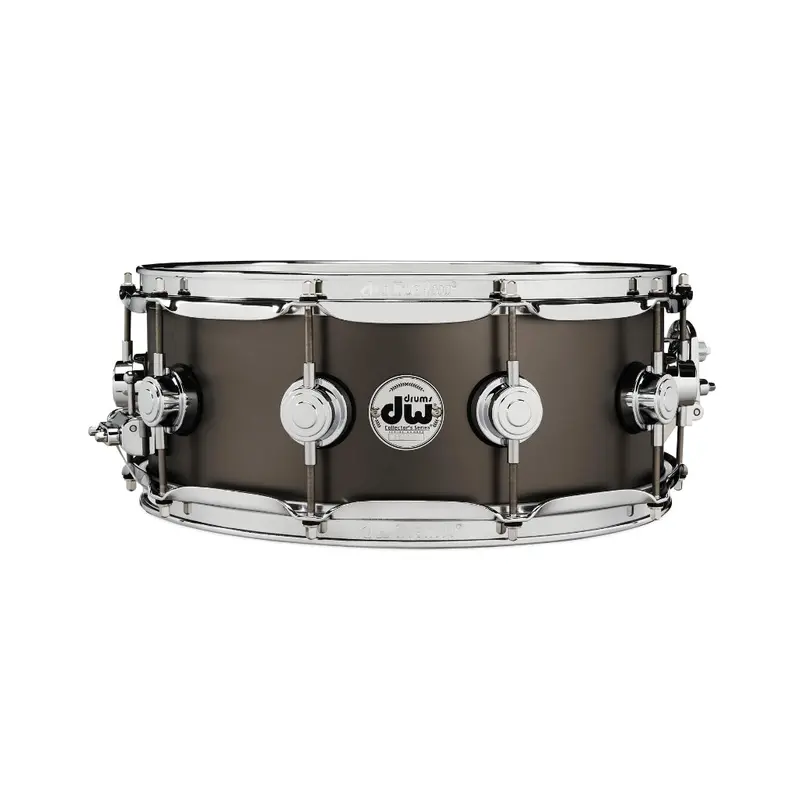 Dw Collector'S Series Metal Brass 5.5X14-Inch Snare Drum – Satin Black 1