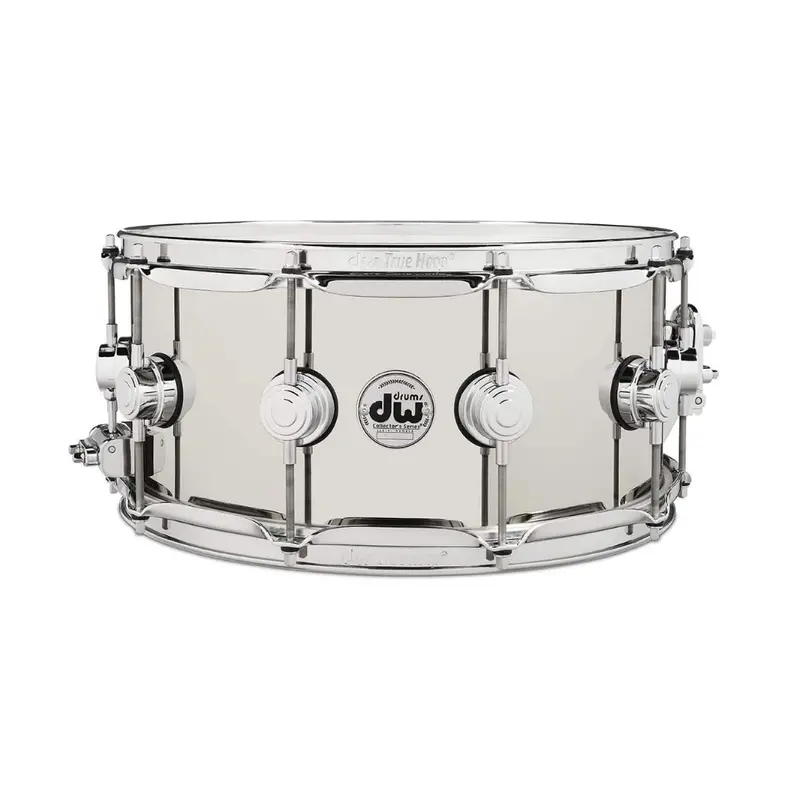 Dw Collector’S Series Nickel-Over-Brass Metal Snare – 6.5" X 14" 1