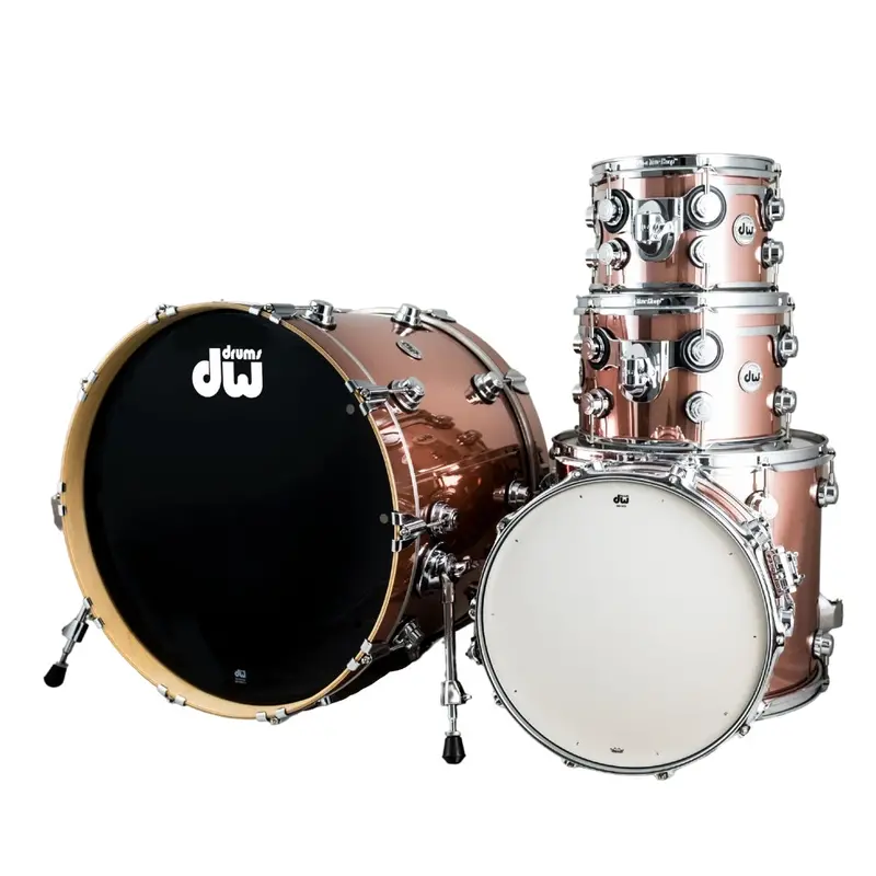 Dw Collector’S Series Rose Copper 5-Piece 24-Inch Drum Shell Pack 1