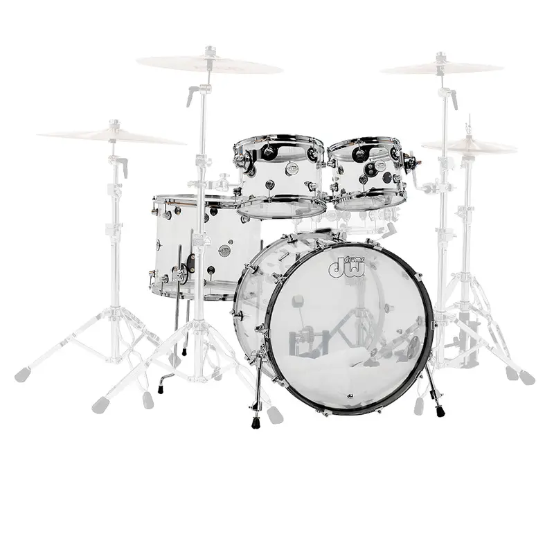Dw Design Series 4-Piece Acrylic Drum Shell Kit 1