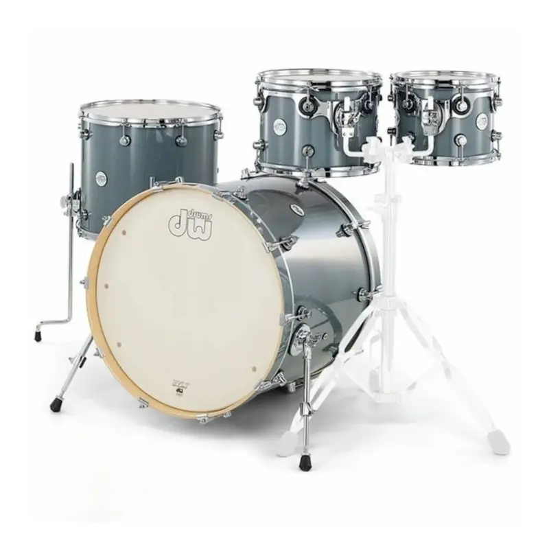 Dw Design Series 4-Piece Steel Grey Drum Shell Pack 1