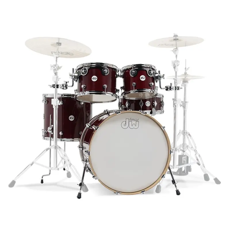 Dw Design Series Shell Pack – 5-Piece, Cherry Stain Finish 1
