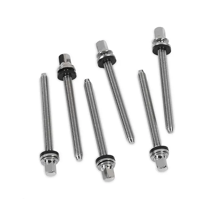 Dw True-Pitch Chrome Tension Rods (M5 × 2.25 In) – 6-Pack 1